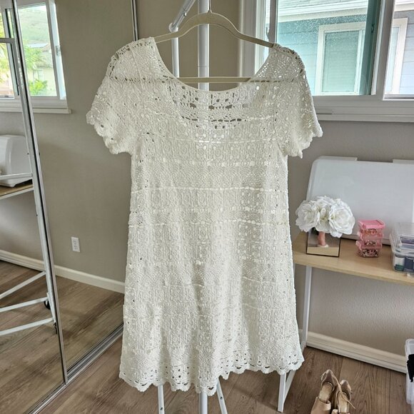 Sezane Robe Florine Écru. - Size XS - Picture 3 of 12